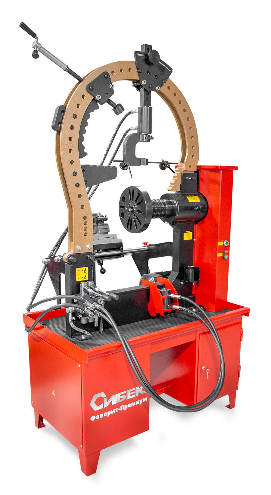 Стенд для правки литых дисков Сибек Фаворит-Премиум