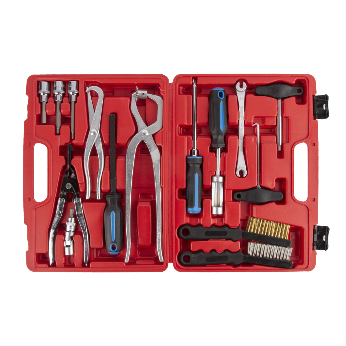 WDK-214600 Набор инструментов для ремонта и обслуживания тормозной системы, 15 предметов