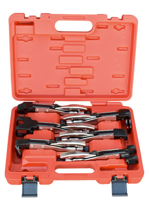 WDK-65612 Набор сварочных  зажимов с фиксаторами в пластиковом кейсе.