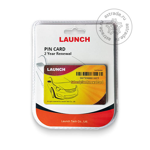 Launch PIN CARD [Легковые] - 2 года продления прописки