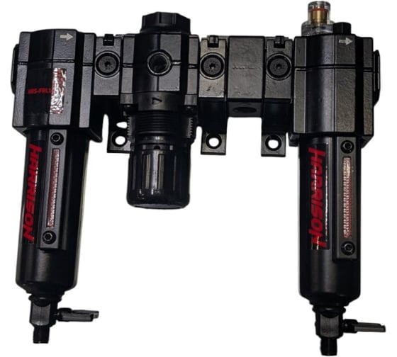 Блок подготовки с фильтром, регулятором и лубрикатором HARRISON 1/4', 1444 л/мин, 5 мкм