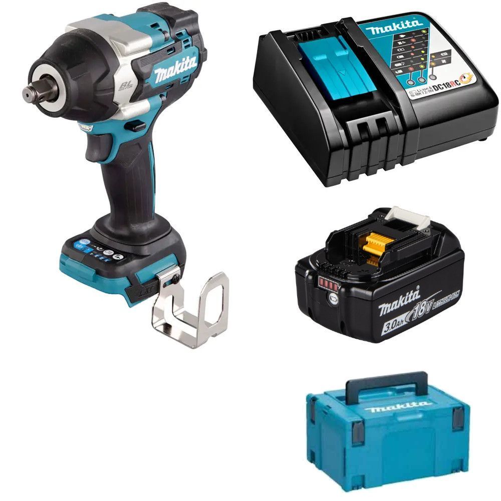 Аккум. ударный гайковерт MAKITA LXT DTW700RF1J в кейсе