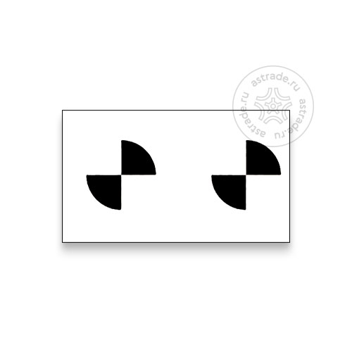 Мишень калибровочная Launch X-431 ADAS LAC01-12 для систем предупреждения о сходе с полосы Renault / Smart