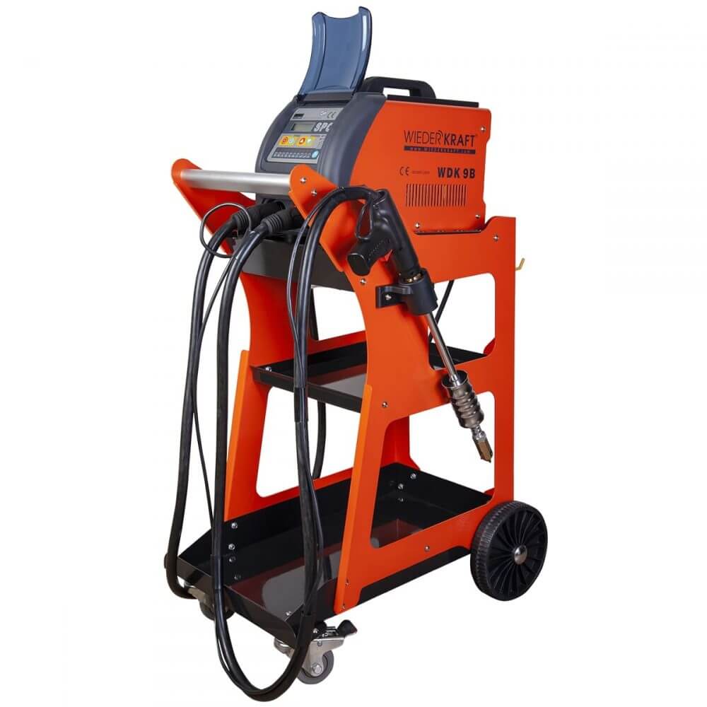 WDK-9B Многофункциональный споттер 220В, 14кВА, 40А, сварочный ток 3800А, с тележкой WDK-1331