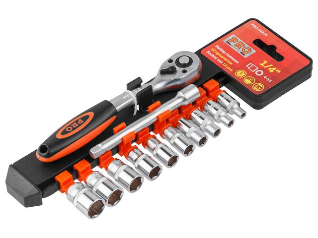 Набор головок 1/4" 4-13мм 12предм. PRO STARTUL (PRO-41214)