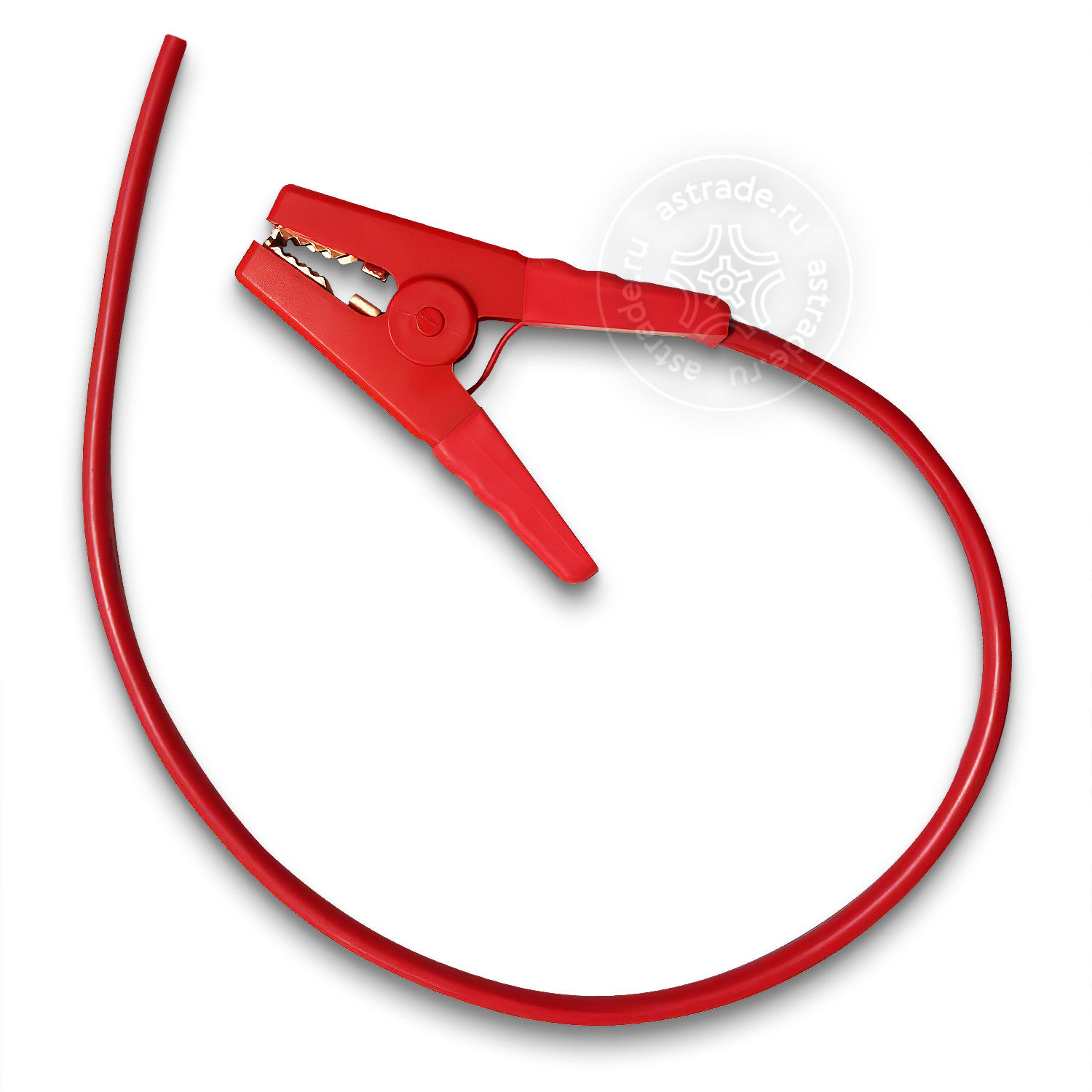 Кабель с зажимом "крокодил" Launch (красный)
