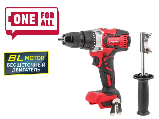 Аккум. дрель-шуруповерт WORTEX BD 2030 Dli в кор. ALL1 XLT SOLO БЕСЩЕТ., 18 В, 80 Н*м, БЗП(мет.) 13
