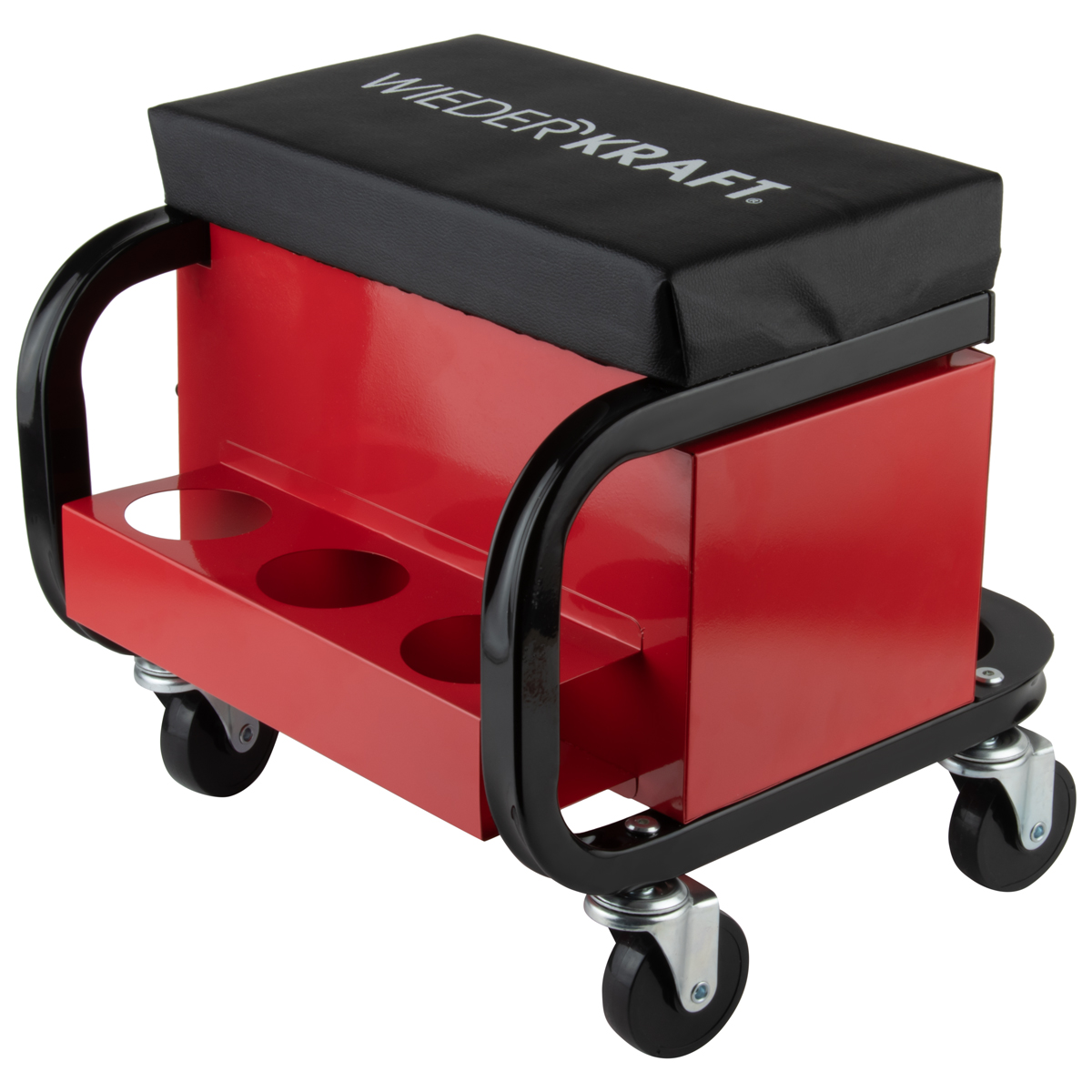 WDK-86032 Табурет механика с 3 инструментальными ящиками, г/п 110 кг