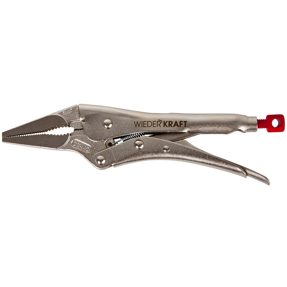 WDK-65047 Зажимные  клещи  регулируемые с  фиксатором с удлиненными губками. Струбцины сварочные