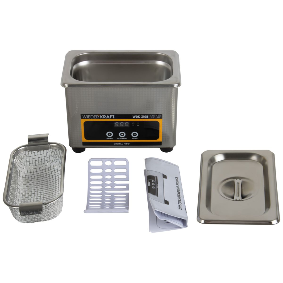 WDK-3108 Ультразвуковая мойка без подогрева, 0.8 л