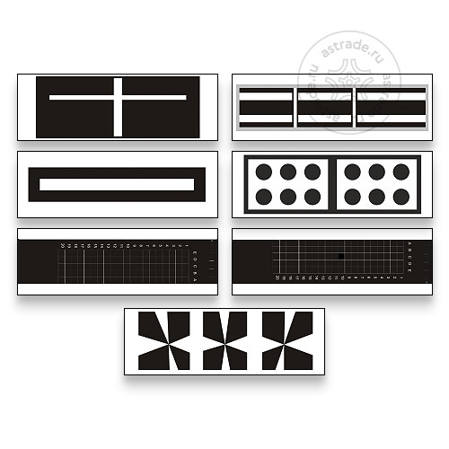 Комплект мишеней Launch X-431 ADAS для камер заднего вида и кругового обзора для европейского рынка