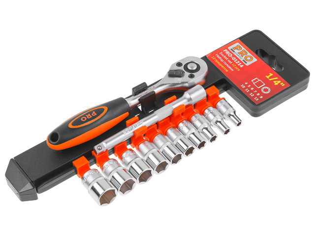 Набор головок 1/4" 4-13мм 12предм. PRO STARTUL (PRO-01214)