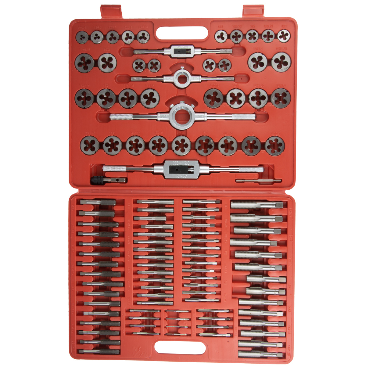 OPT-MTDS110 Набор метчиков и плашек М2 - М18, метрическая резьба, 110 предметов