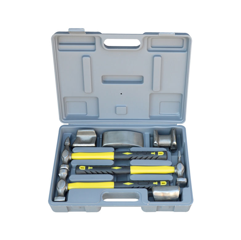 WDK-65468  Набор рихтовочный для кузовных работ, 7 предметов