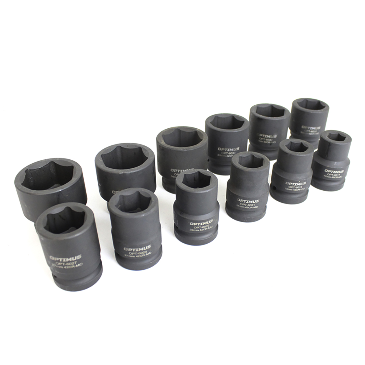 OPT-60112 Набор ударных головок 3/4", 17-41 мм, 12 предметов