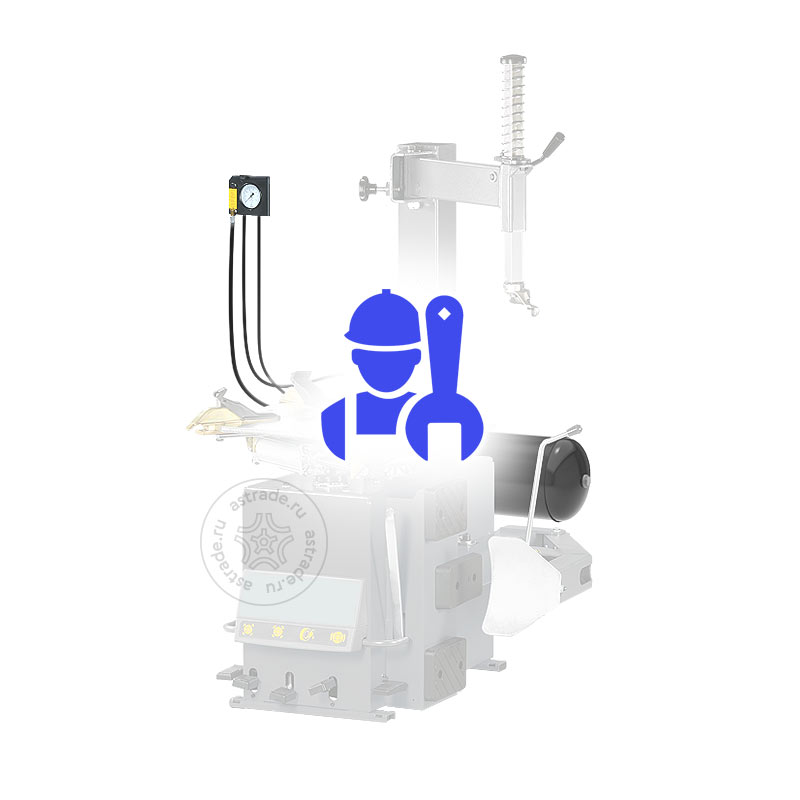 Монтаж врывной накачки (при сборке станка)