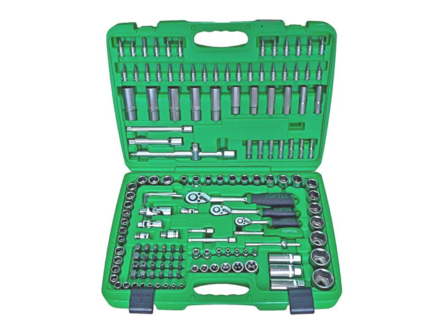 Набор головок и бит 151предм. 1/4",3/8",1/2" 6гр. TOPTUL