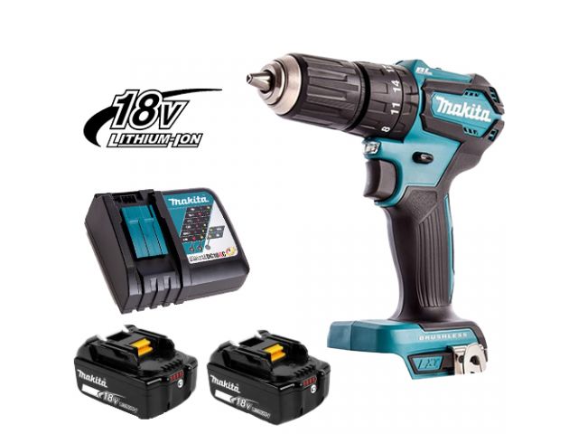 Аккум. ударная дрель-шуруповерт MAKITA LXT DHP 483 RTJ MAKPAC