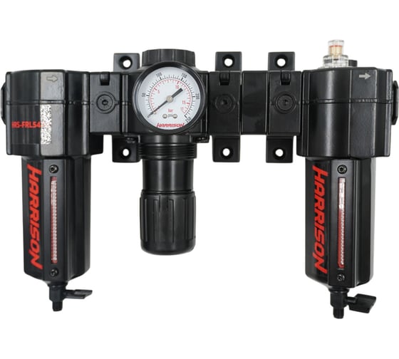 Блок подготовки с фильтром, регулятором и лубрикатором HARRISON 1/2', 5436 л/мин